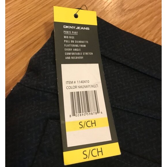 DKNY Jeans Womens Mid Rise Ponte Pants S Black Gray - Picture 6 of 7